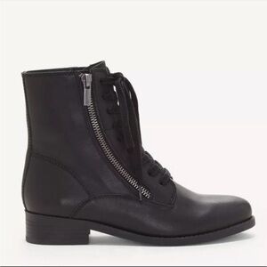 Lucky Brand Black Leather Hildran Moto Bootie